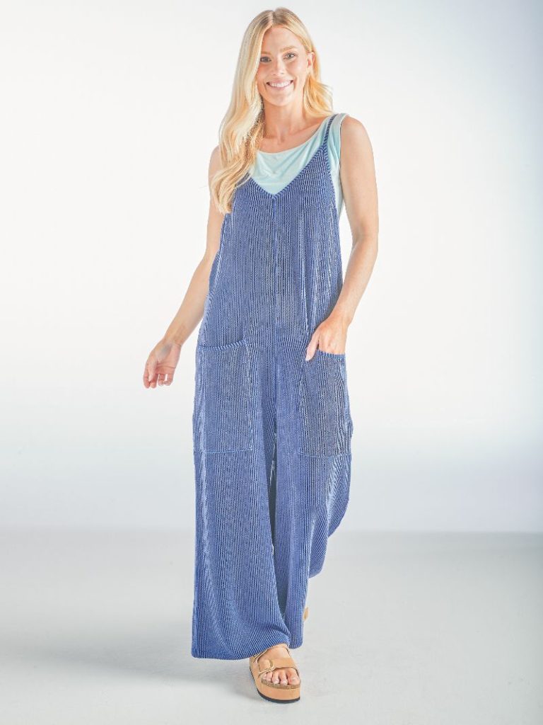 Simply Southern Navy Jumpsuit