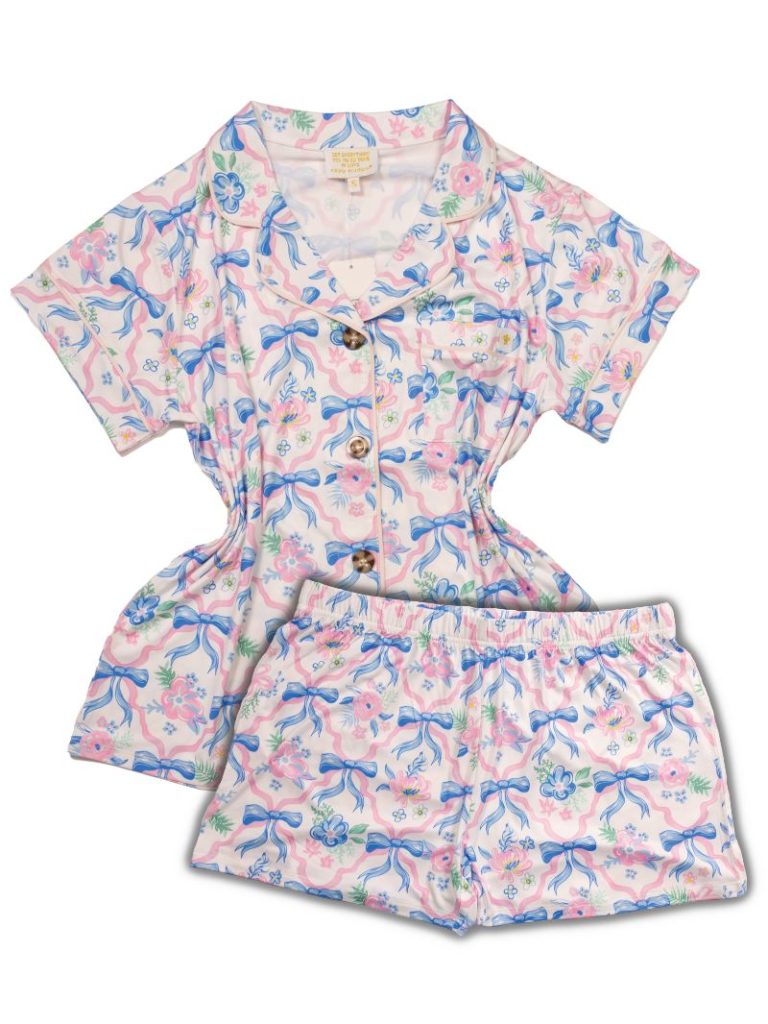 Simply Southern Pajama Set - Ribbons 0125-PJ-BTNSET-RBBN