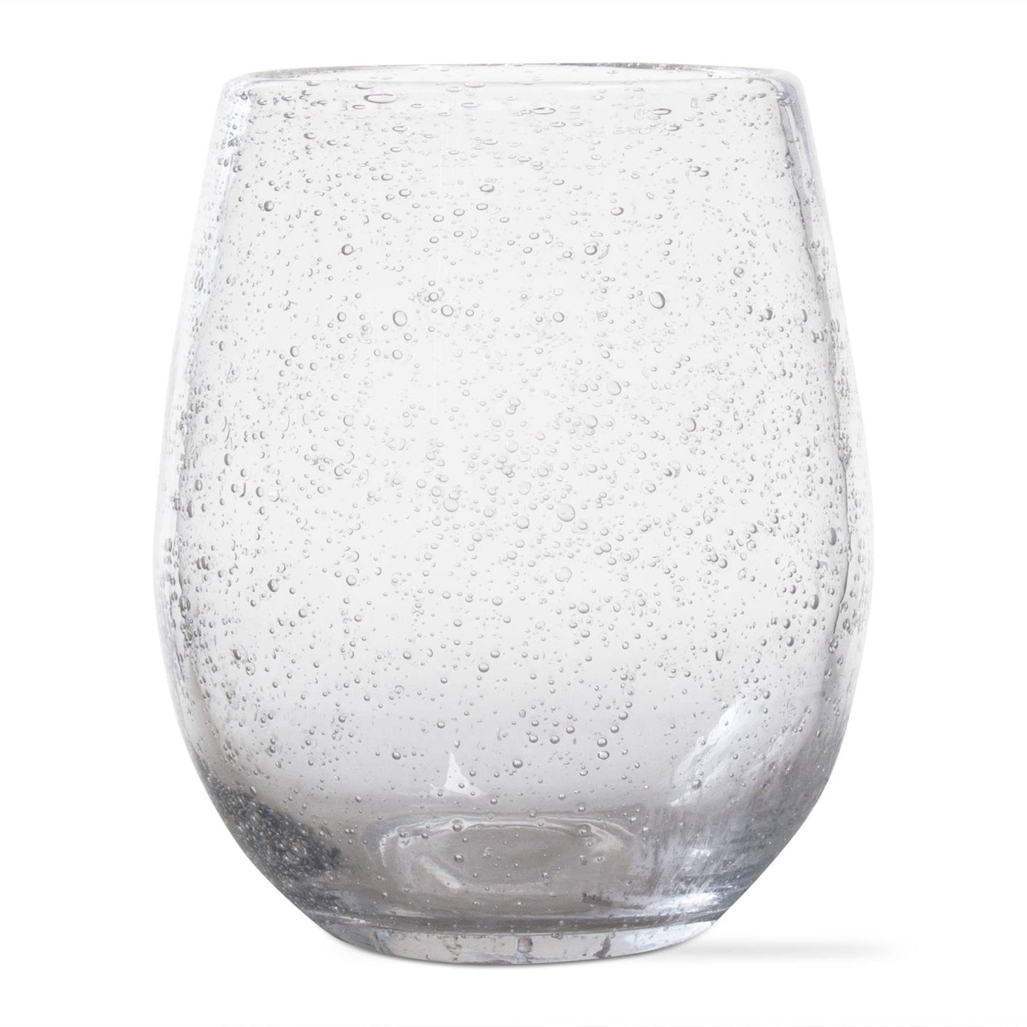 Bubble Glass Stemless Wine - Clear