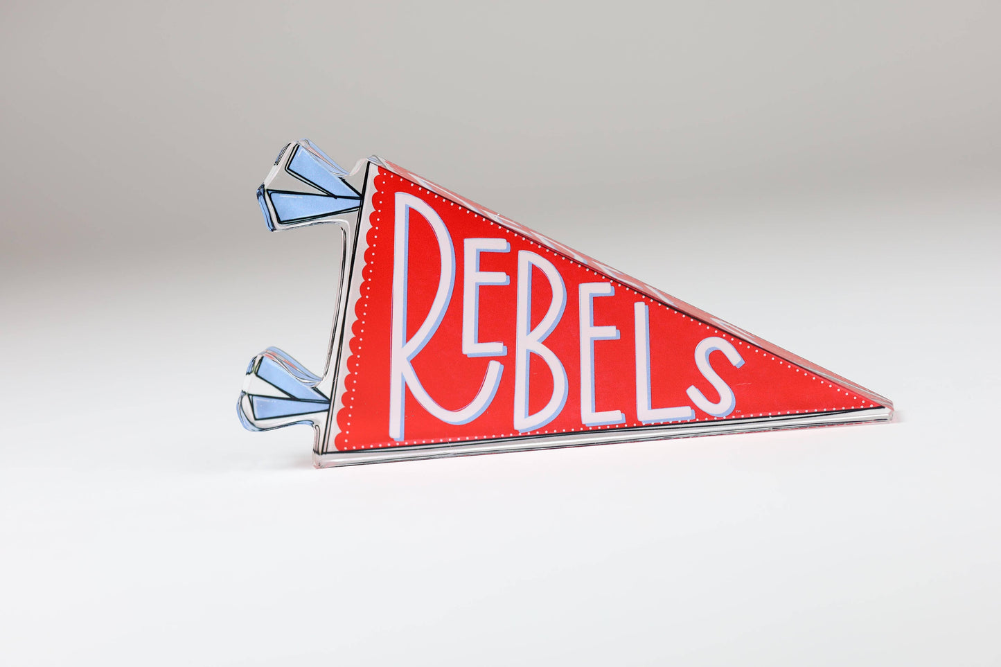 Ole Miss Rebels Pennant Flag Acrylic Shelfie | Art Block