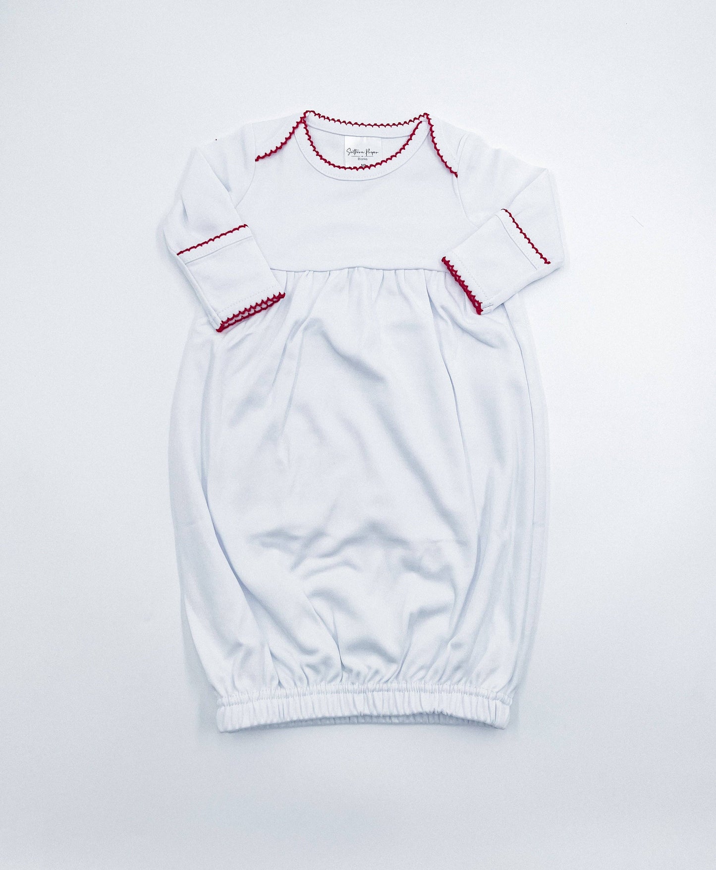 Newborn Baby Gowns - Picot Trim