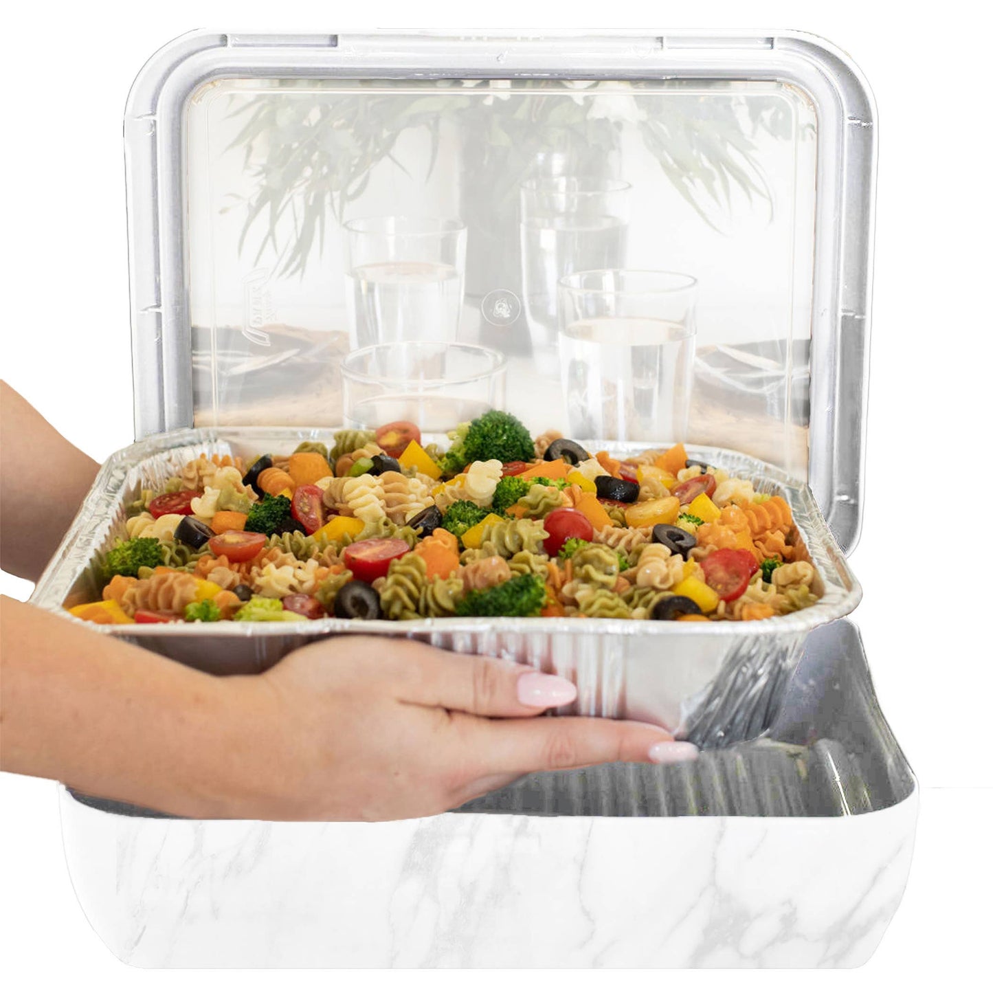 Classic Set - Pan Frame w/ Lid & Serving Spoon - Marble
