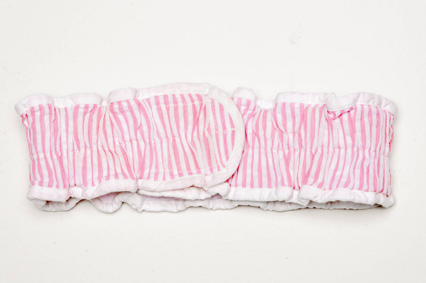Seersucker Spa Headband - Pink