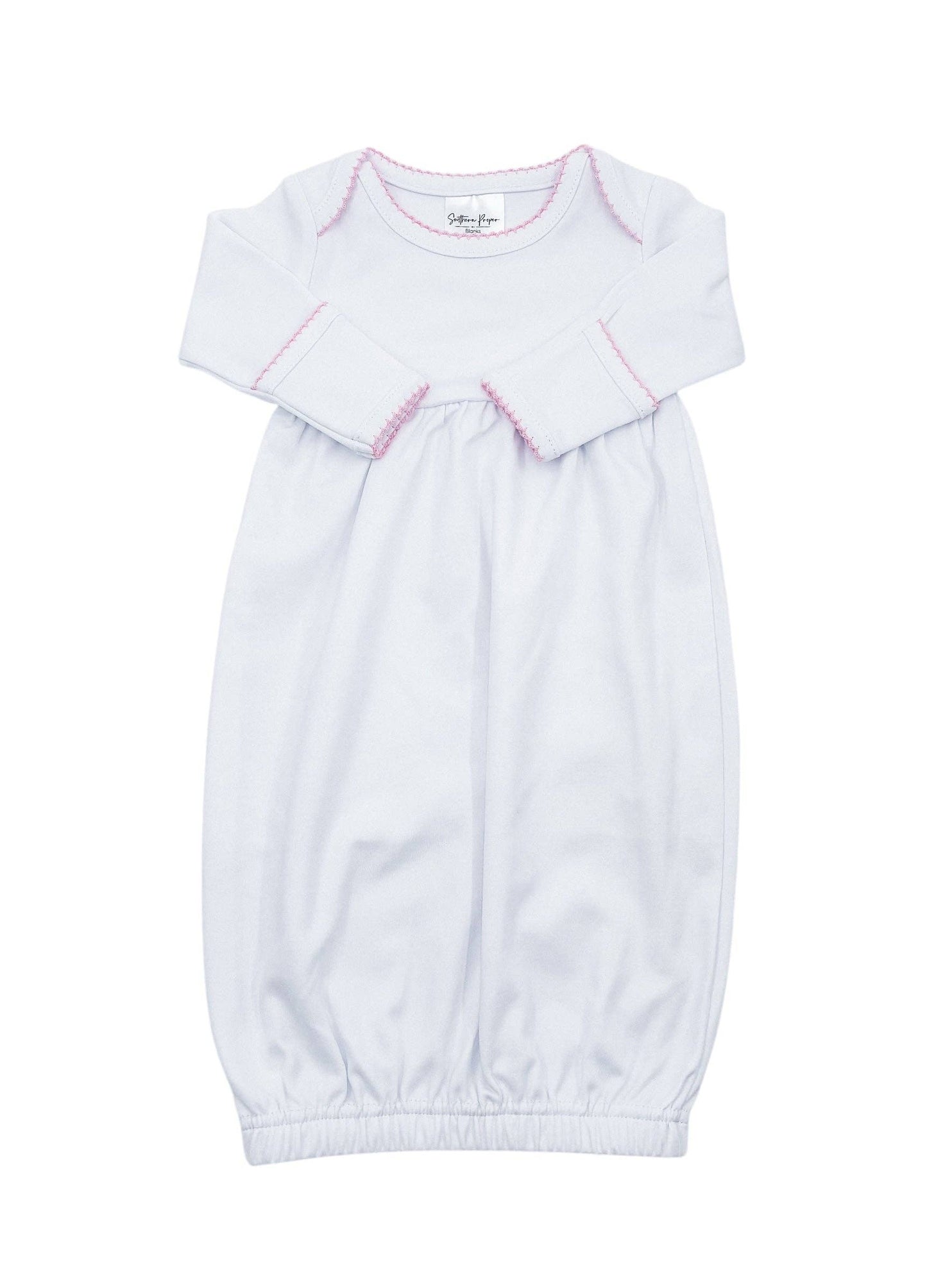 Newborn Baby Gowns - Picot Trim