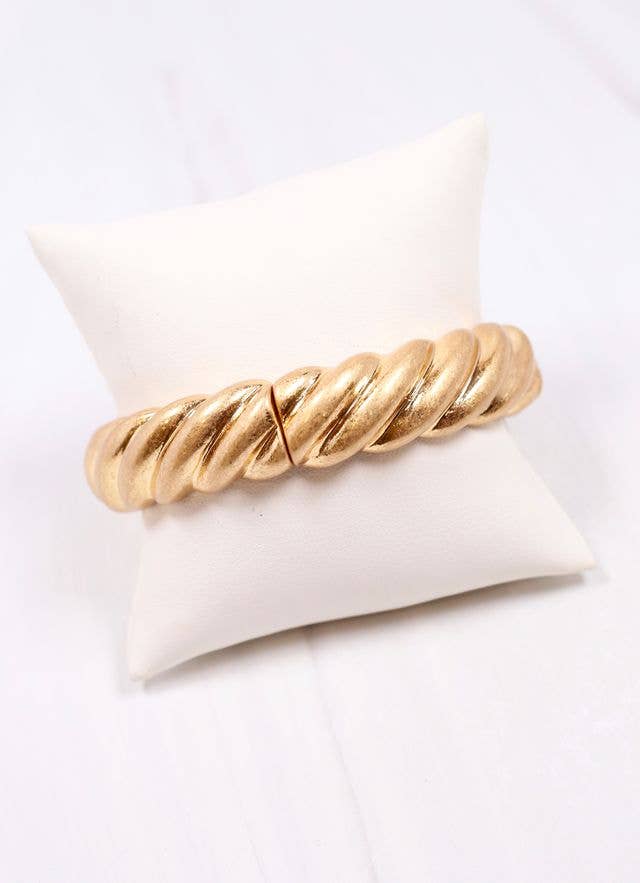 Caroline Hill Barbarina Metal Bracelet Gold