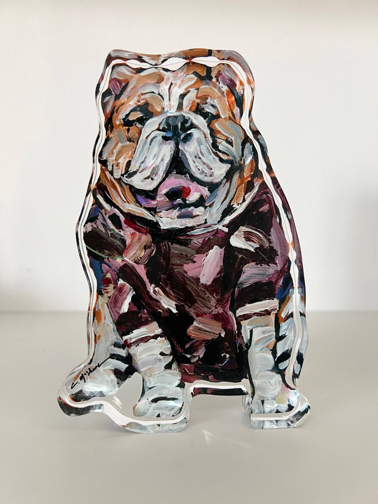 "Bulldogs Maroon Shirt" Acrylic Shelfie