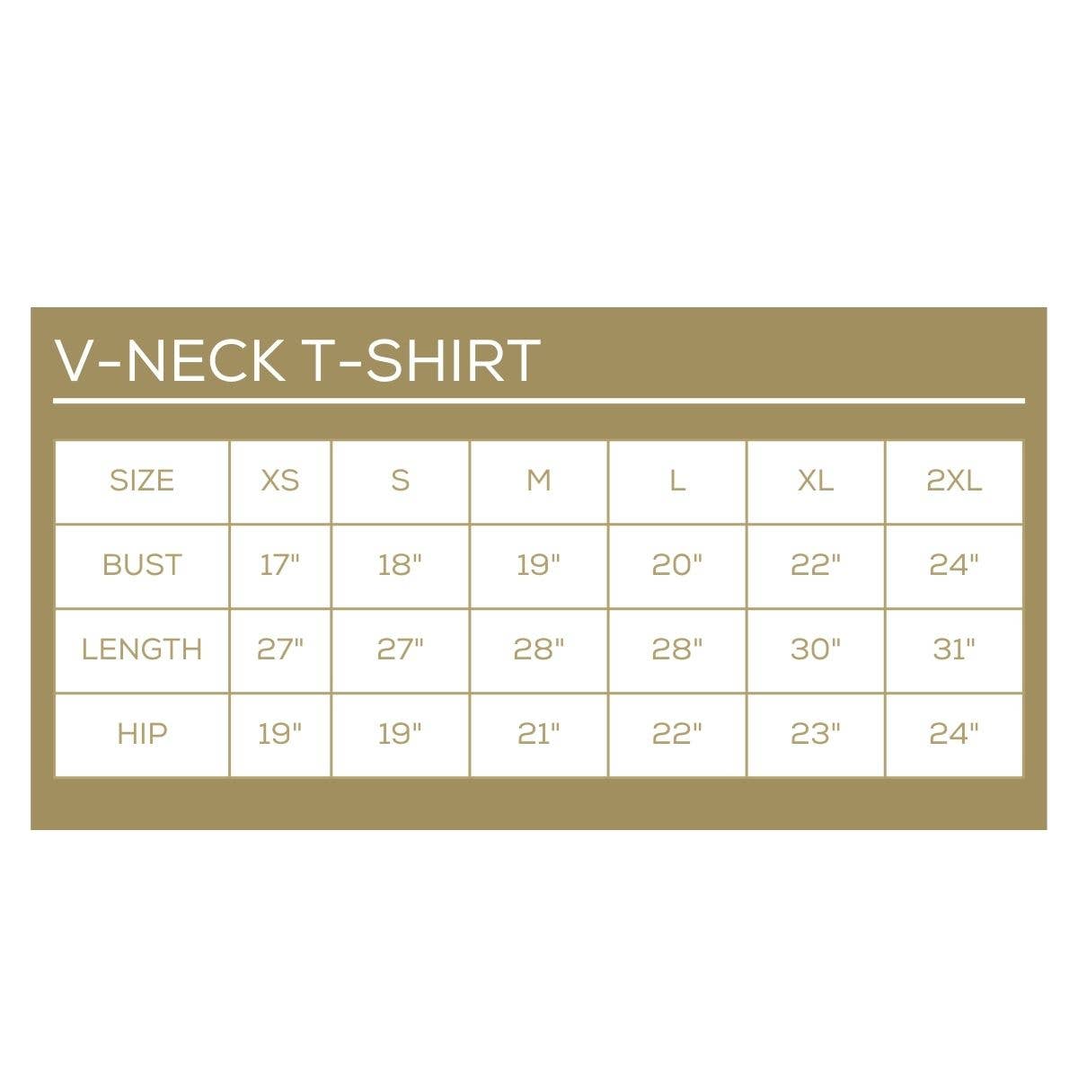 Tiger V-Neck T-Shirt Heathered White/Black