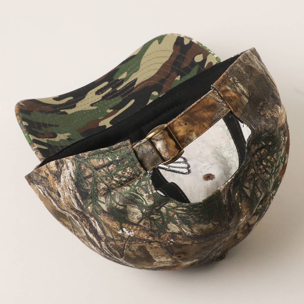 Flying Mallard Camo Embroidered Cap