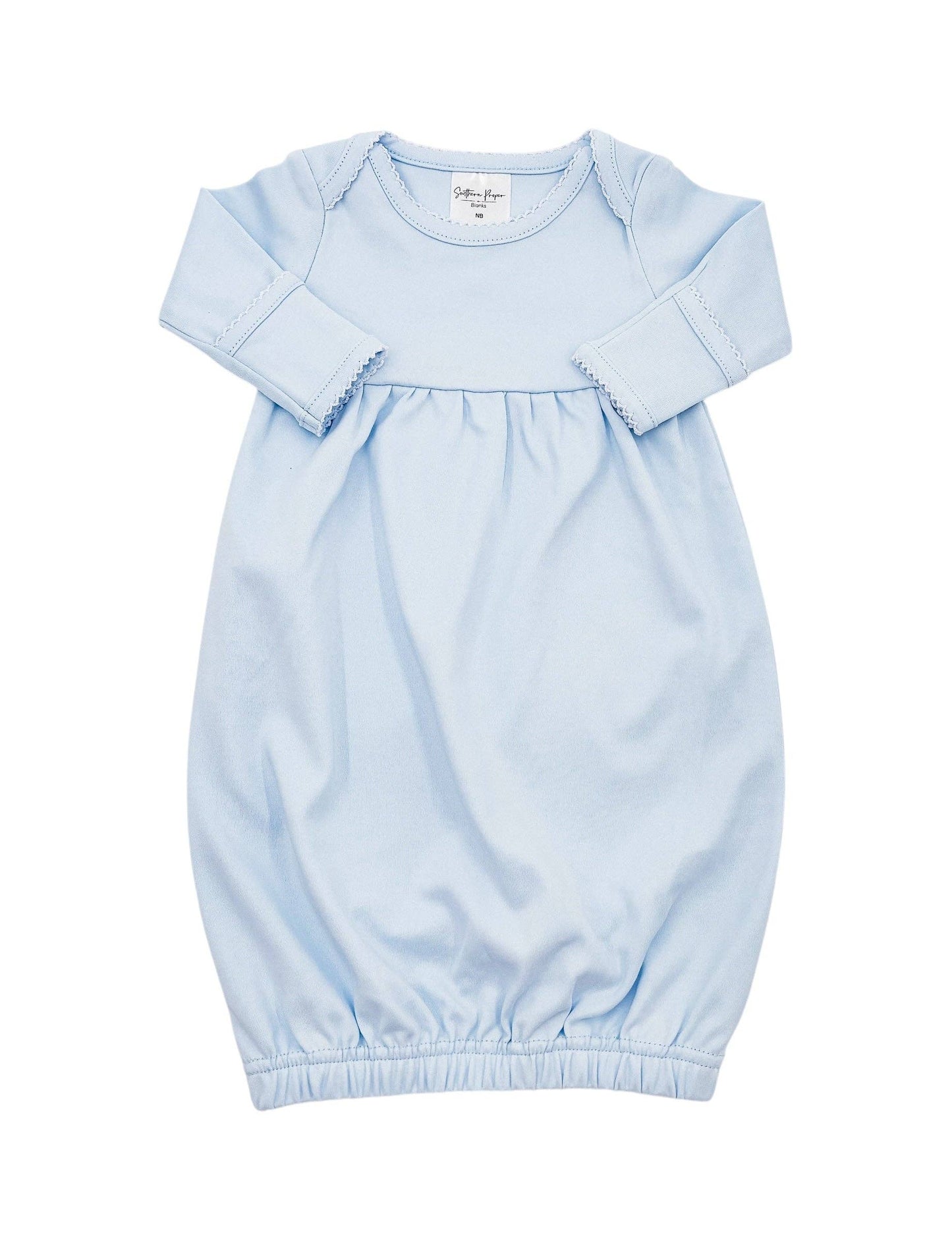 Newborn Baby Gowns - Picot Trim