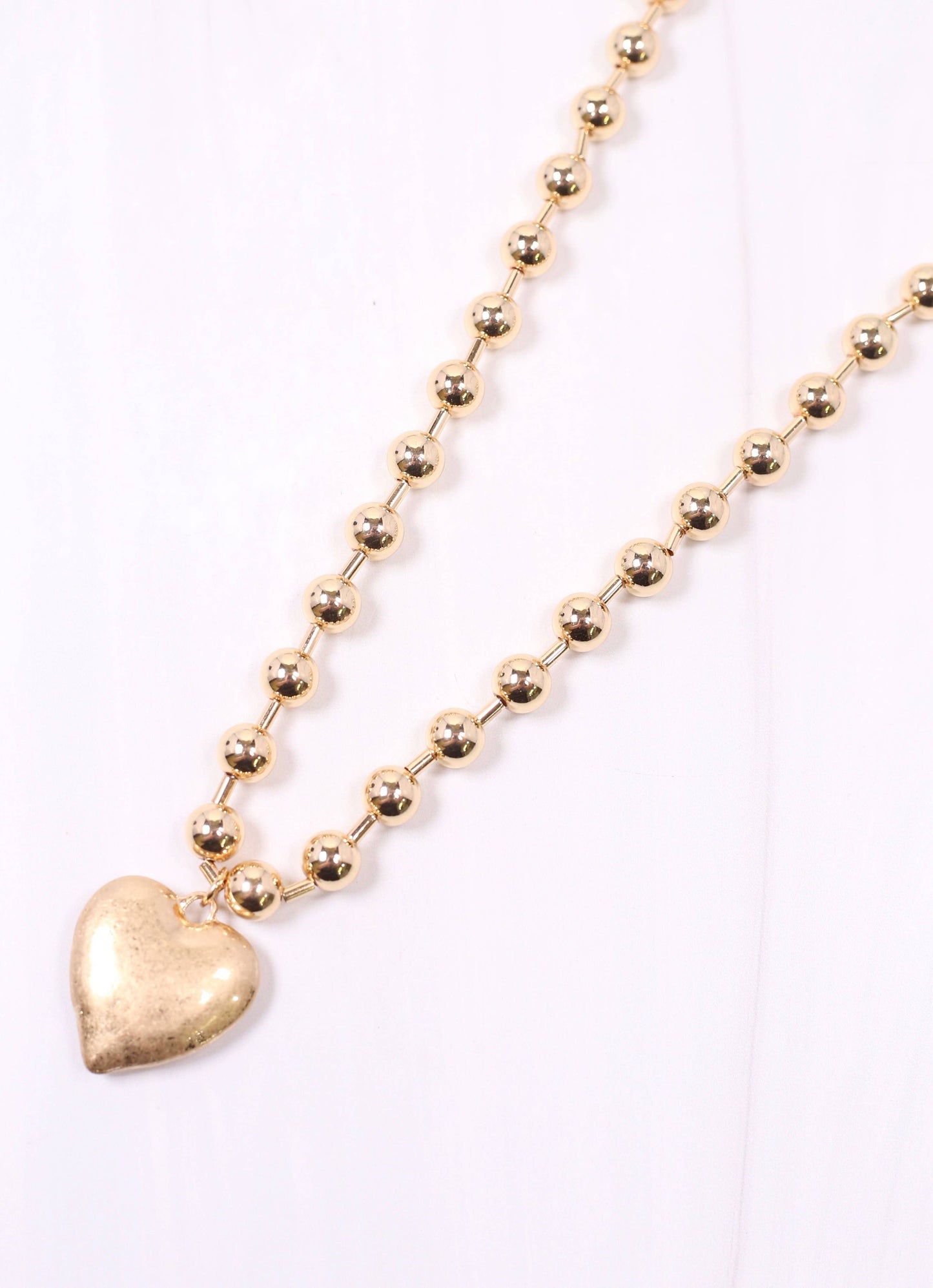 Caroline Hill Deedra Heart Necklace GOLD