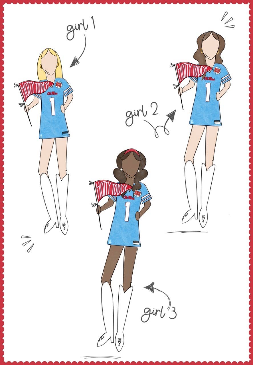 Ole Miss Girls Acrylic Shelfie | College Art Block