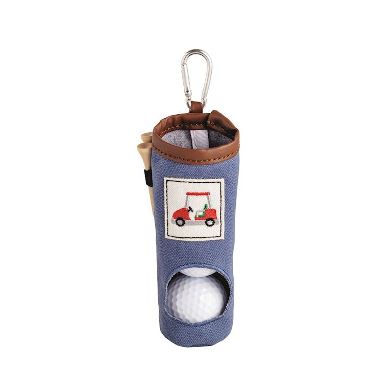 Embroidered Golf Ball/Tee Keychain Set