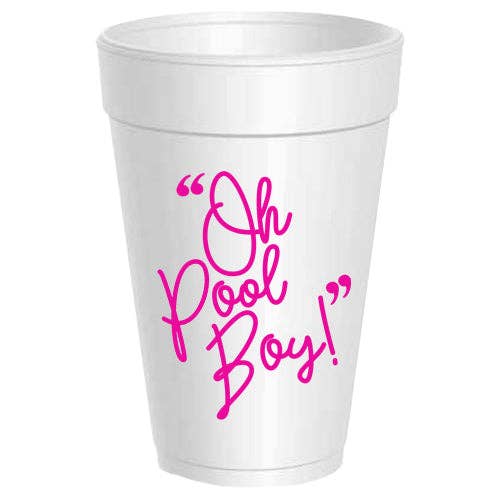 Oh Pool Boy 16oz Styro Cups - 10 pack