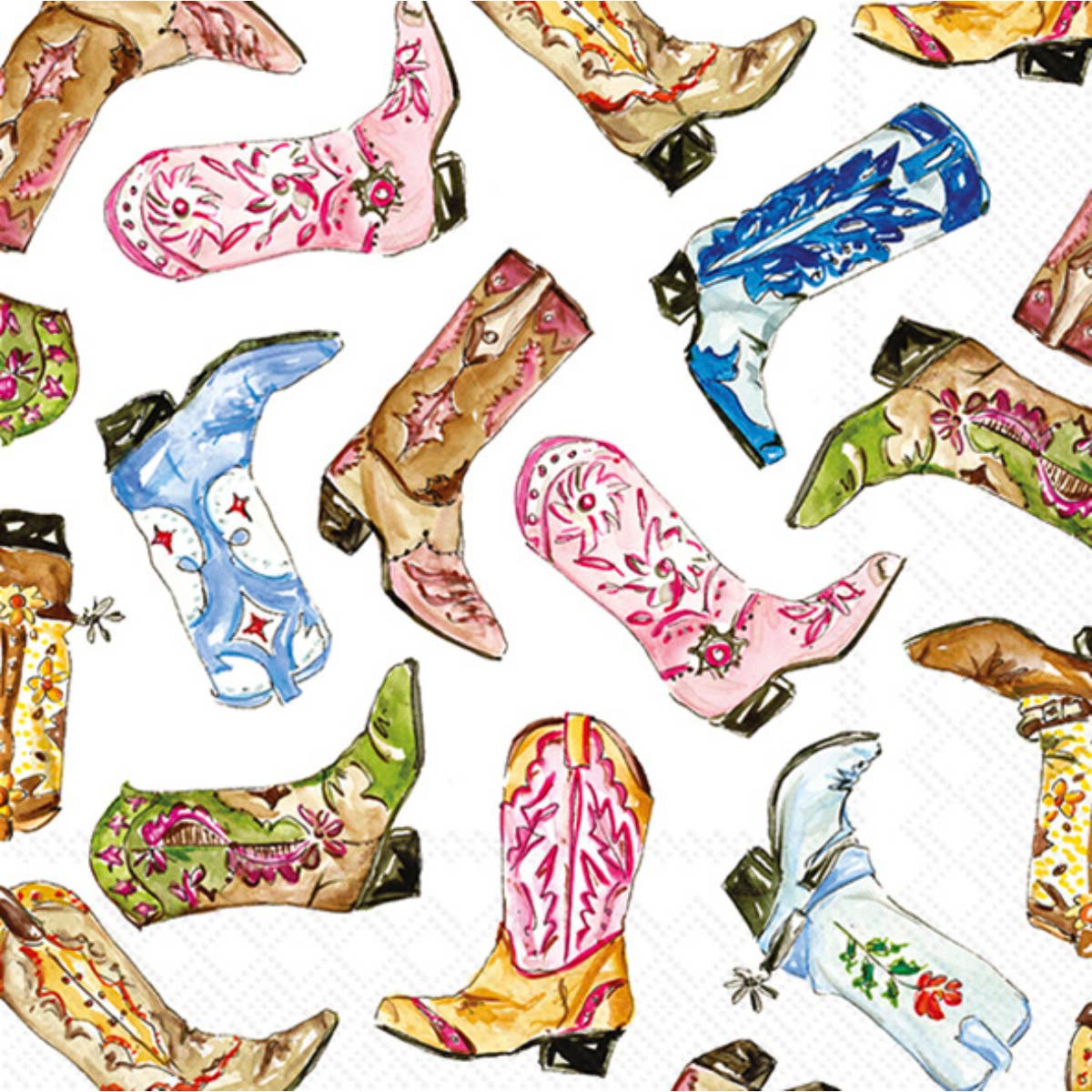 Boot Scootin Rosanne Beck Cocktail Napkins