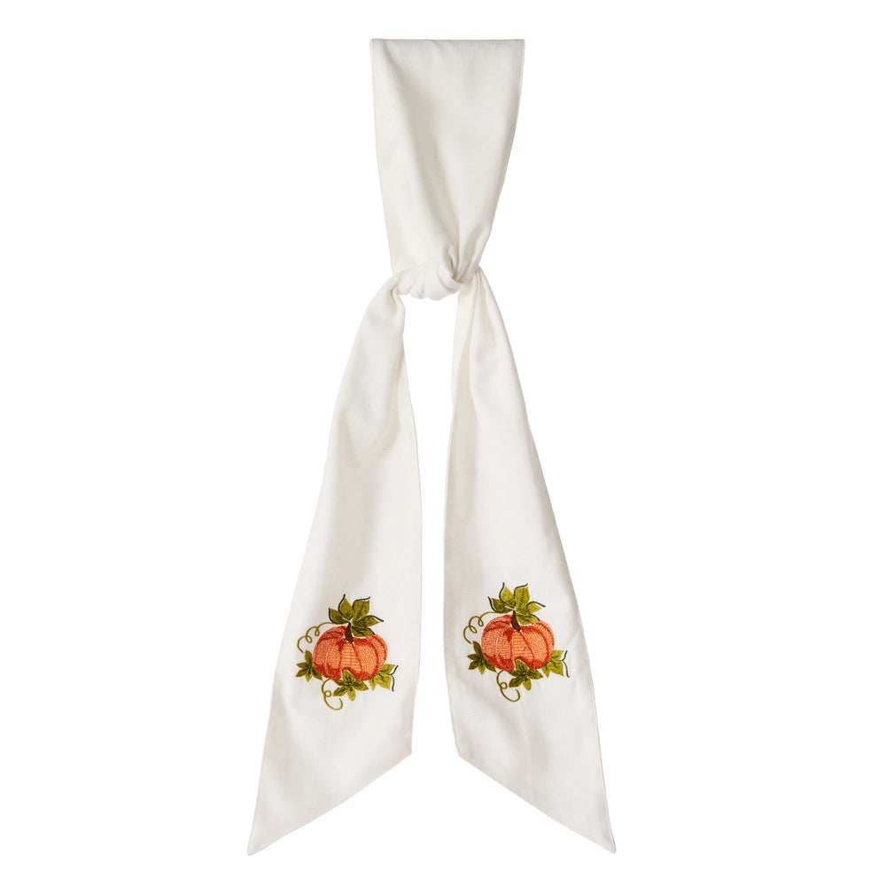 60" Fall Pumpkin Wreath Sash