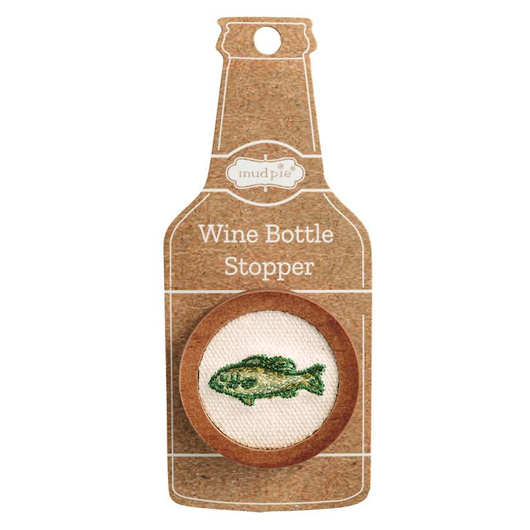 Embroidered Bottle Stoppers ( Football / Fish / Golf / Flag )