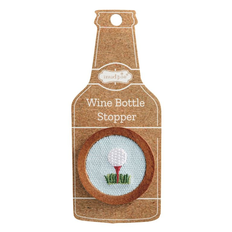 Embroidered Bottle Stoppers ( Football / Fish / Golf / Flag )