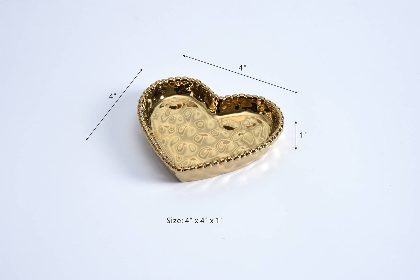 Mini Heart Dish Gold