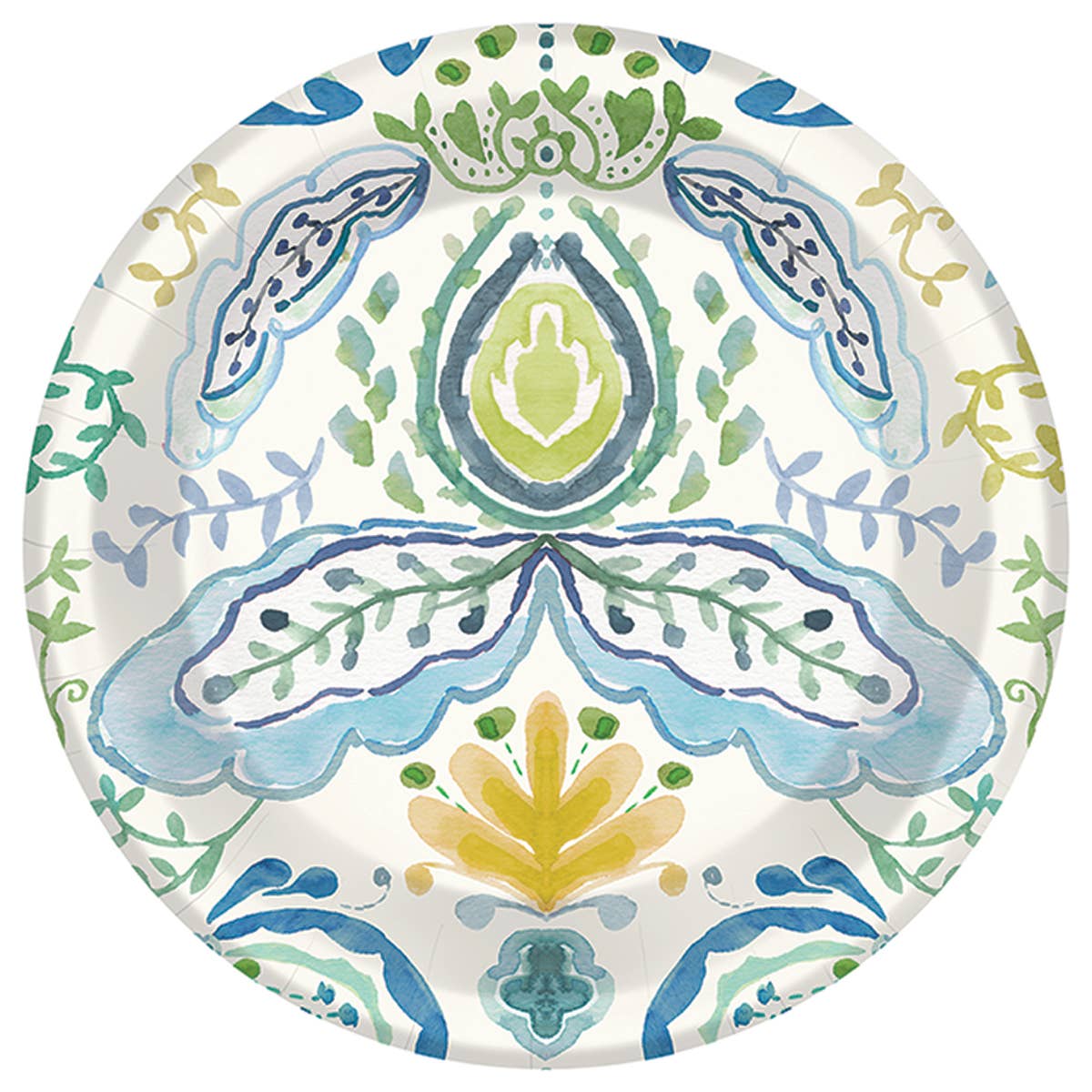 Azure & Ivy Blue 7" Round Paper Plate Pack of 8