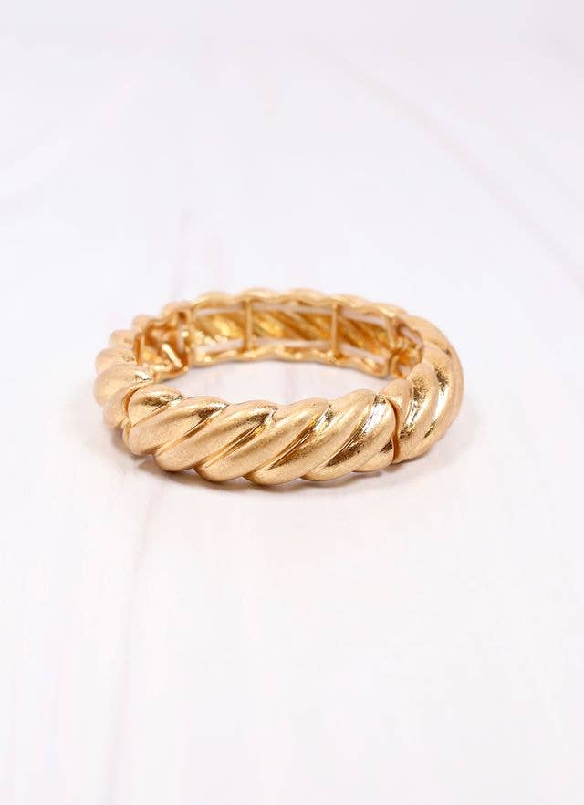 Caroline Hill Barbarina Metal Bracelet Gold