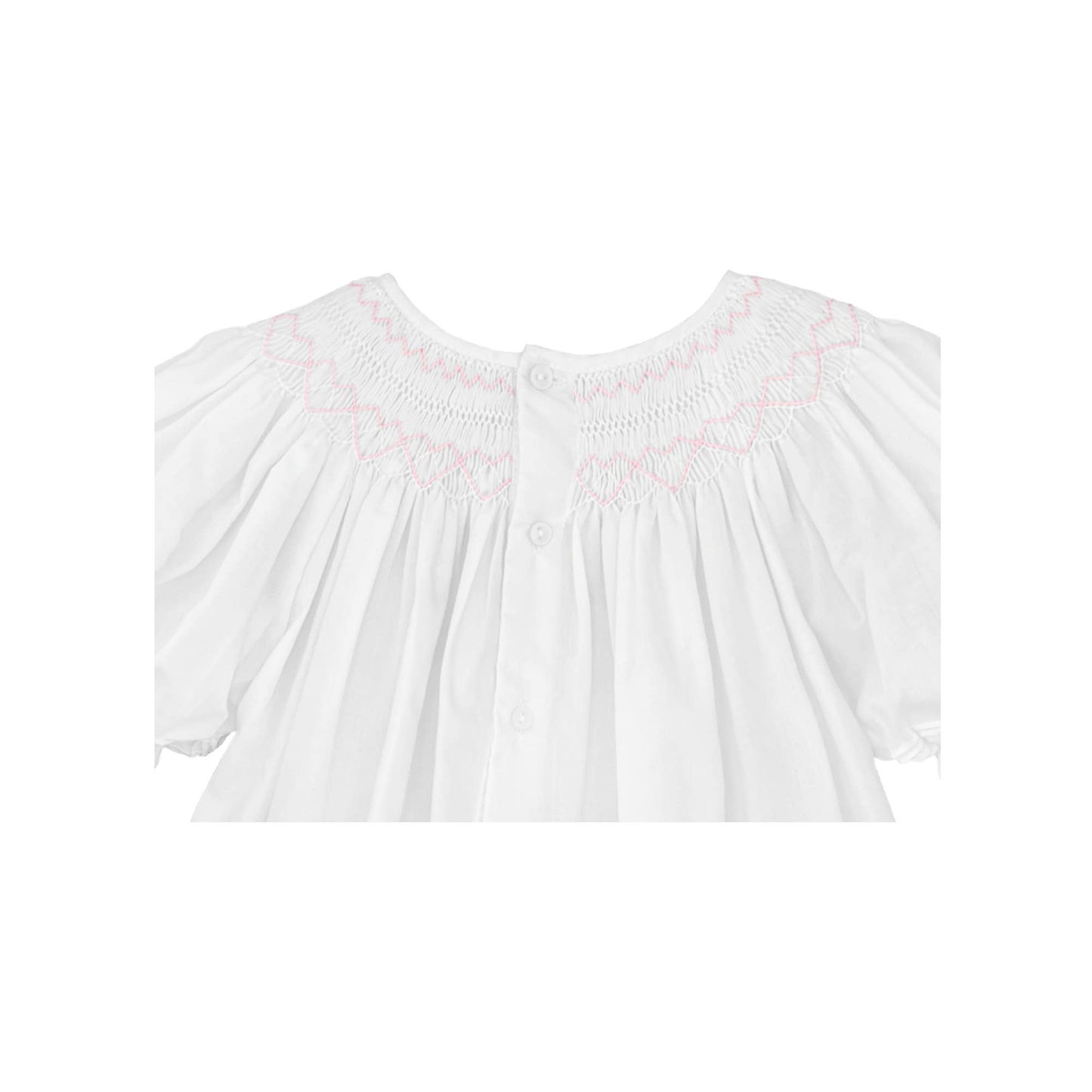 Daygown with Heart Smocking & Pearls