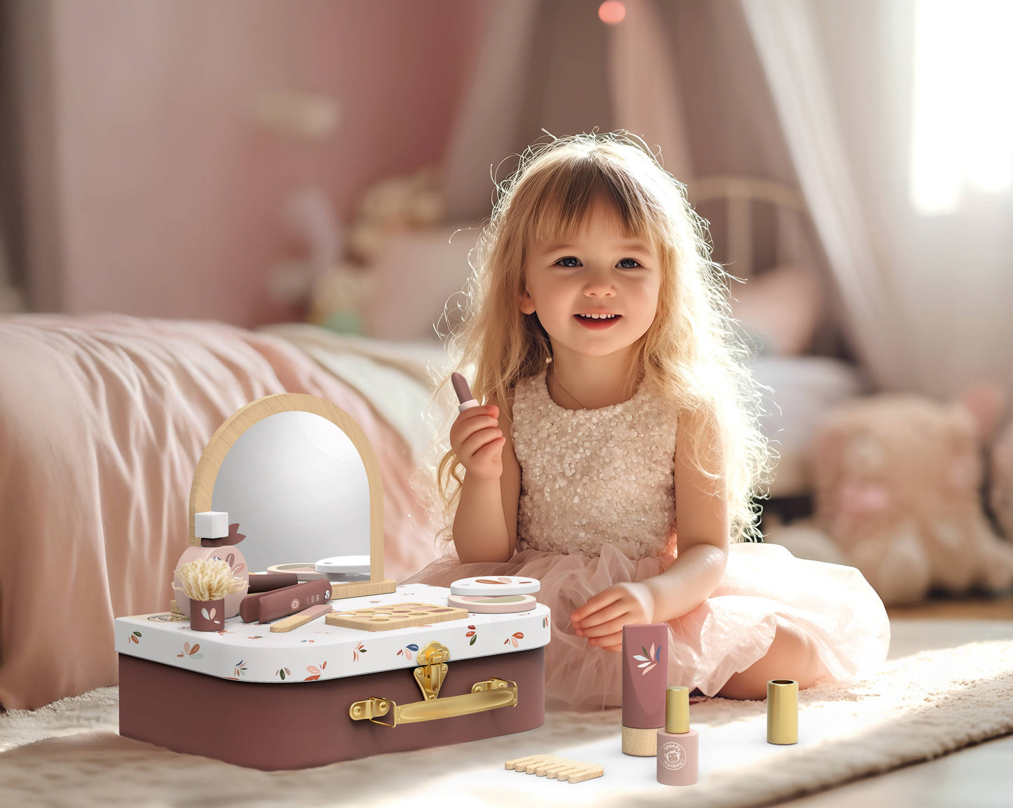 Girls Dress Up Beauty Suitcase