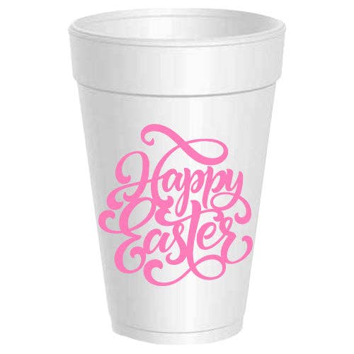 Happy Easter 16oz Styro Cups - 10 pack