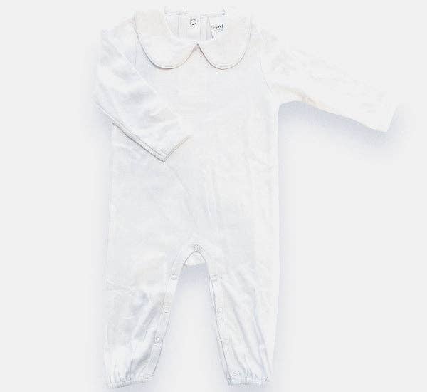 Sweet Piped Long Sleeve Romper