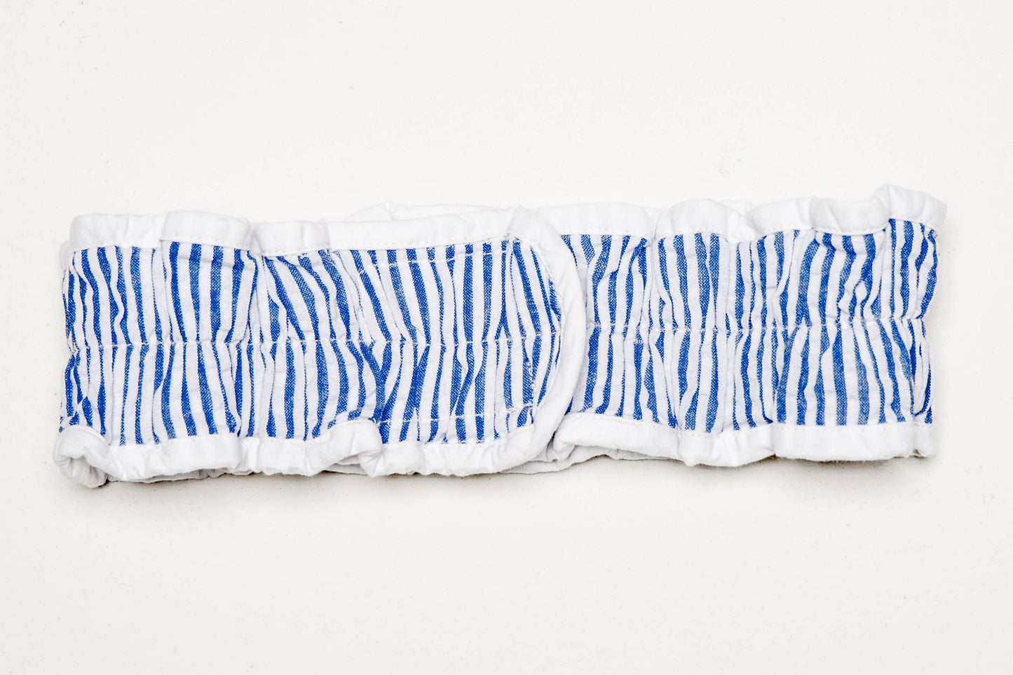 Seersucker Spa Headband - Blue