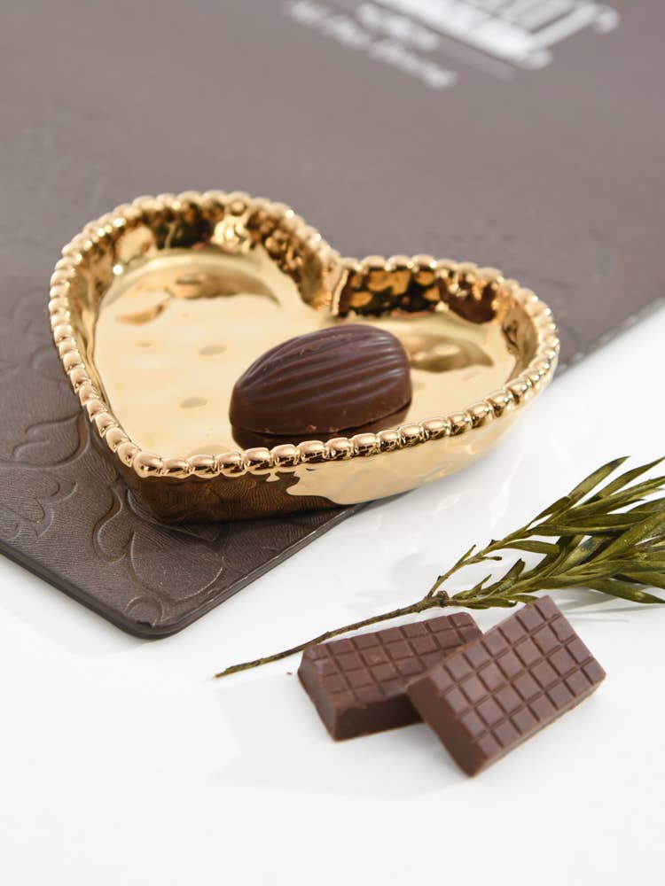 Mini Heart Dish Gold