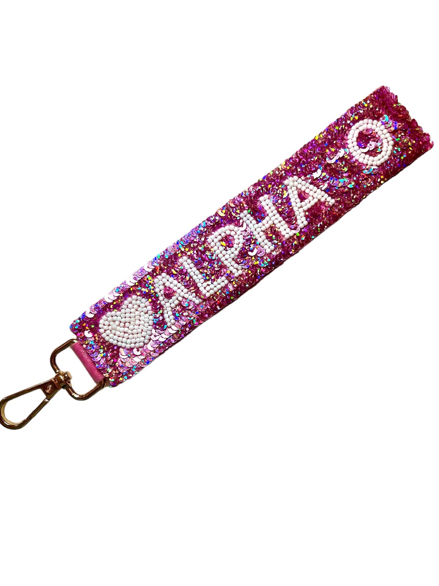 Sequin Sorority Heart Wristlets