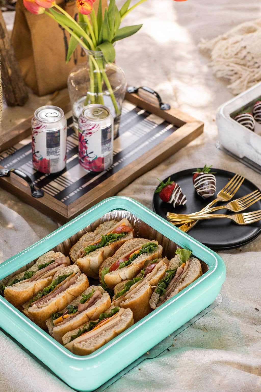 Classic Set - Pan Frame w/ Lid & Serving Spoon - Aqua