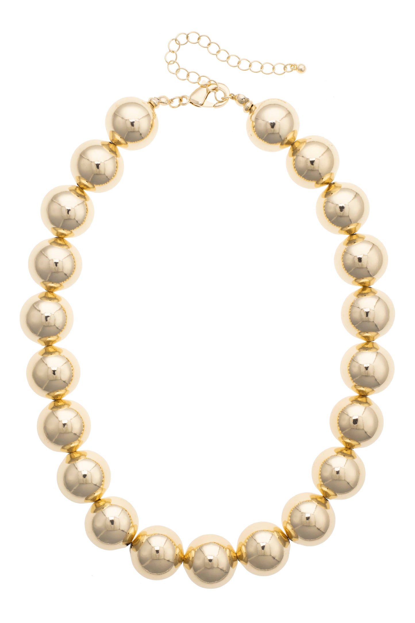 Marjorie Beaded Gold Necklace