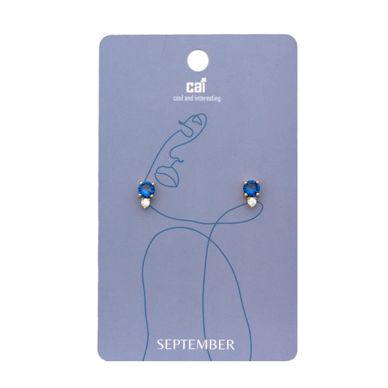 Cai Duo Sparkling Birthstone Earrings