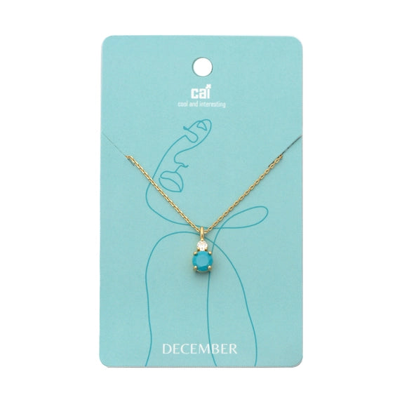Cai Duo Sparkling Birthstone Necklace