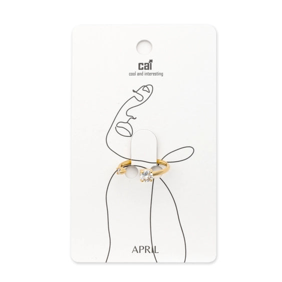 Cai Duo Sparkling Birthstone Ring