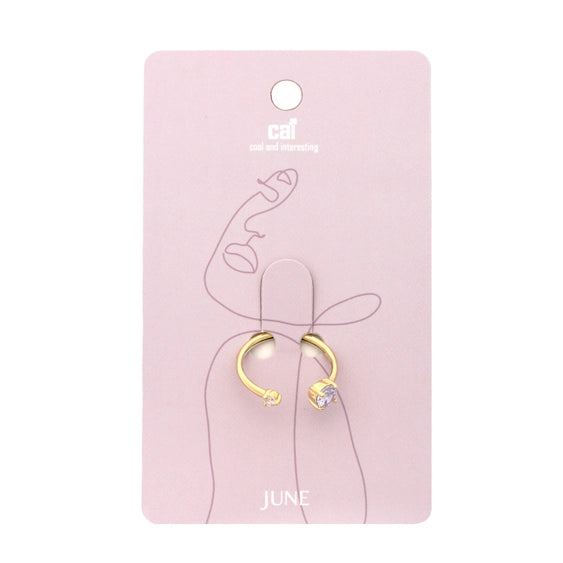 Cai Duo Sparkling Birthstone Ring