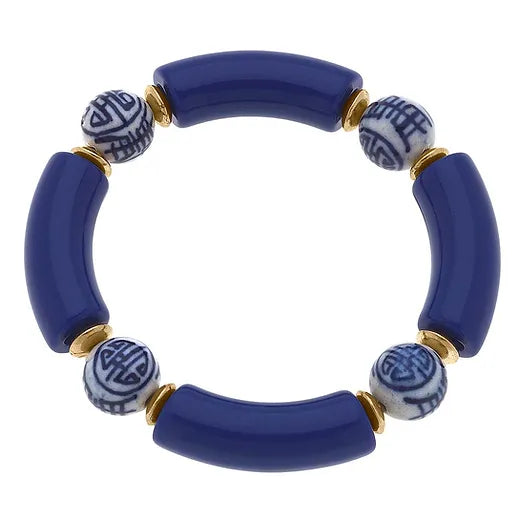 Leilani Chinoiserie Stretch Bracelets