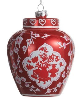 5" Dressed in Plaid Chinoiserie Ornament