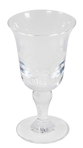 Acrylic Flared Water Glasses - Lt Green / Clear