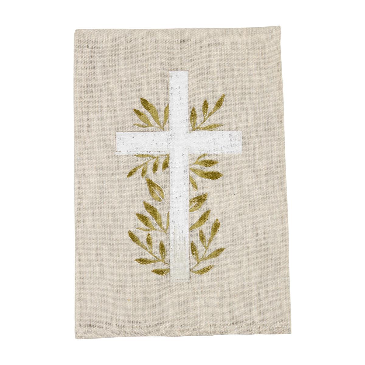 Painted Cross Tea Towel