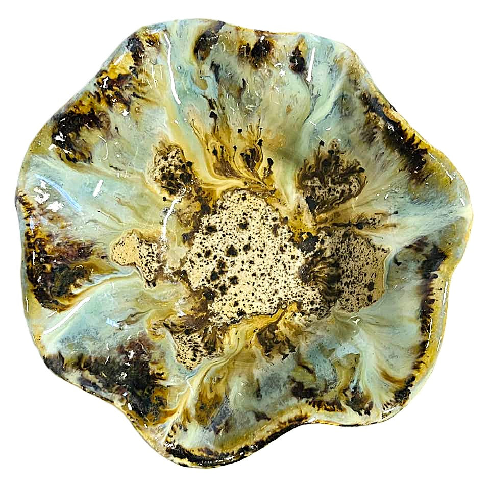 Wavy Dippers Pottery Bowls ( 4 glazes )