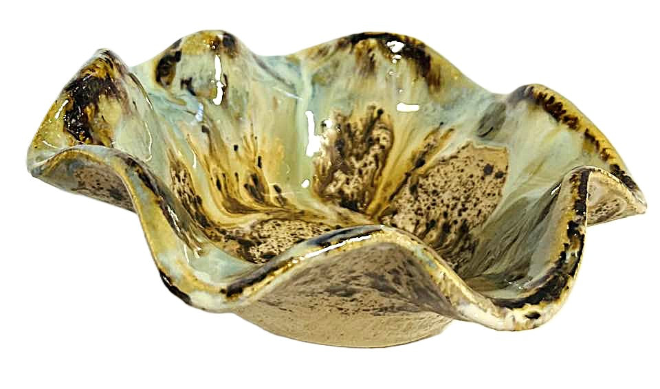 Wavy Dippers Pottery Bowls ( 4 glazes )