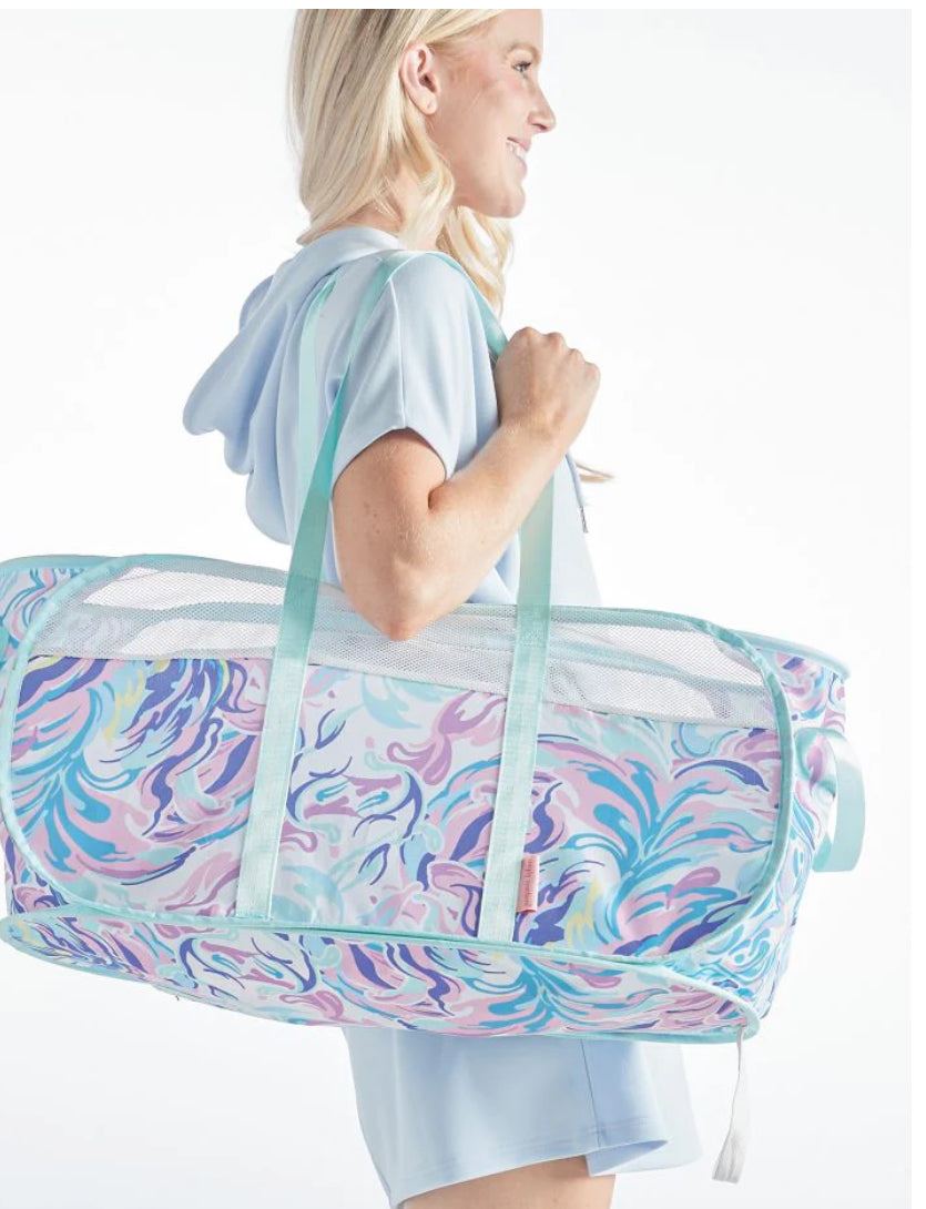 Simply Southern Pop Up Tote Bag-Pink Paisley