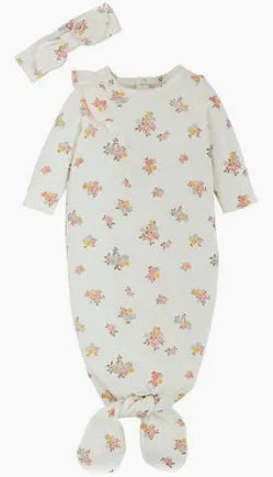 Ivory Pointelle Gown (0-3M)