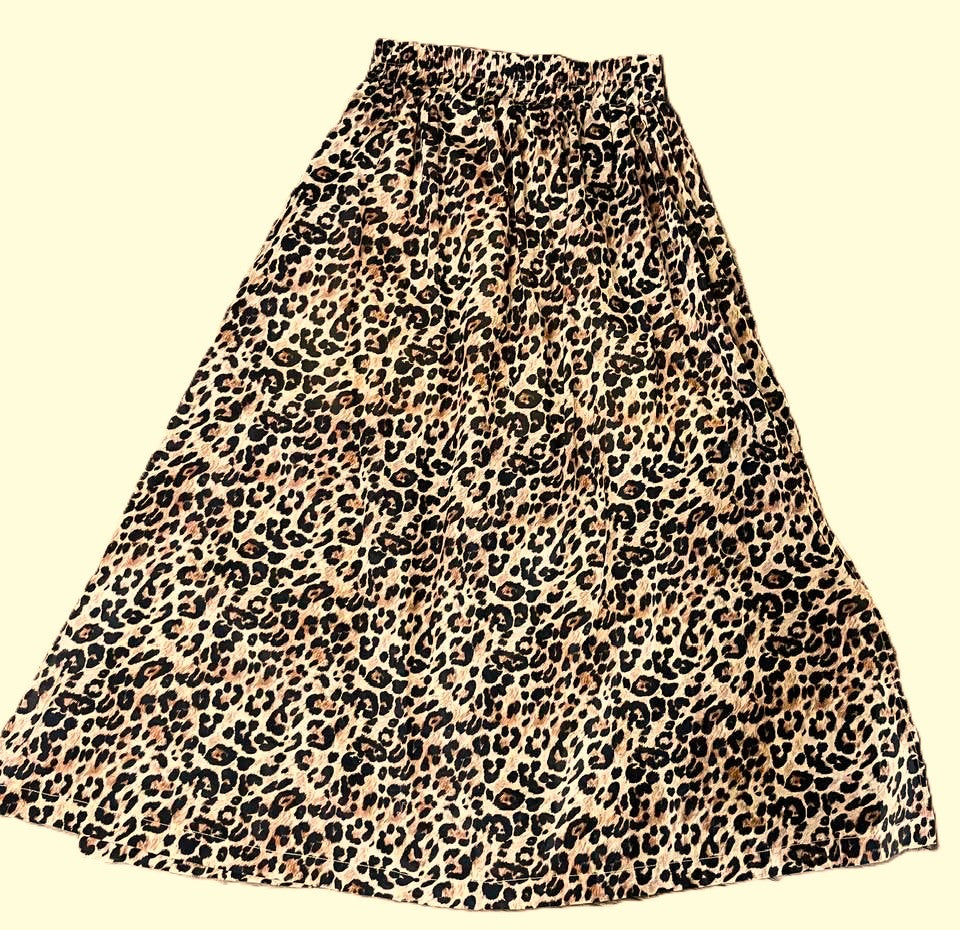 Entro Fall Leopard Print Skirt Set