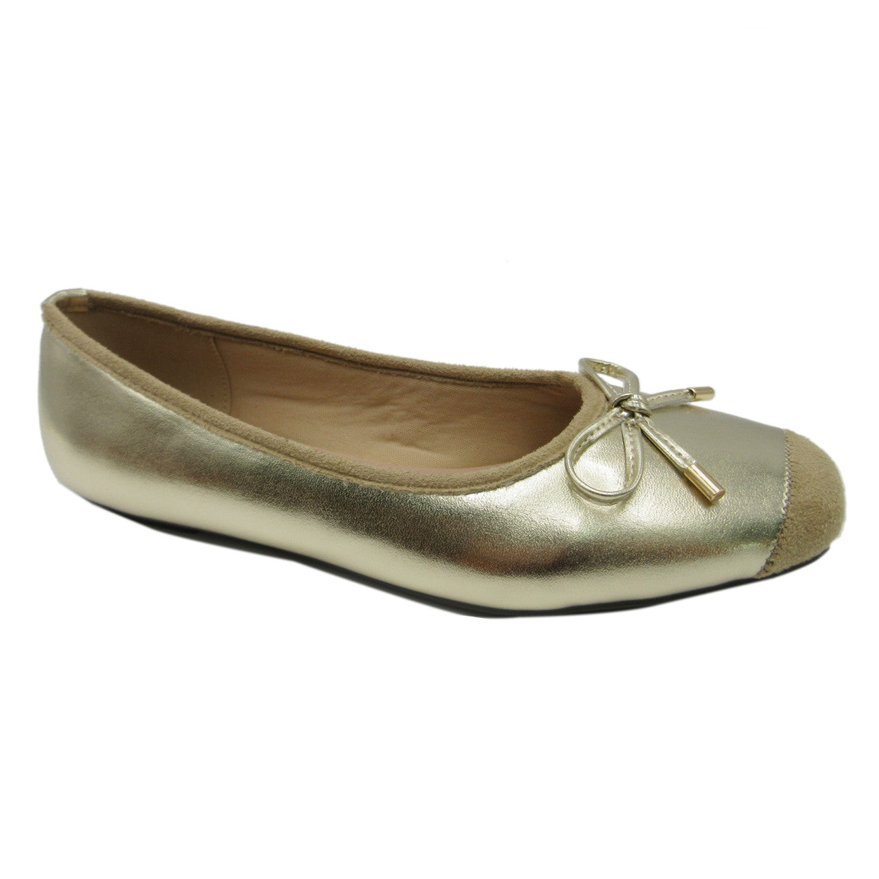 Pierre Dumas Moni Ballerina Flats ( Black / Gold / Silver )