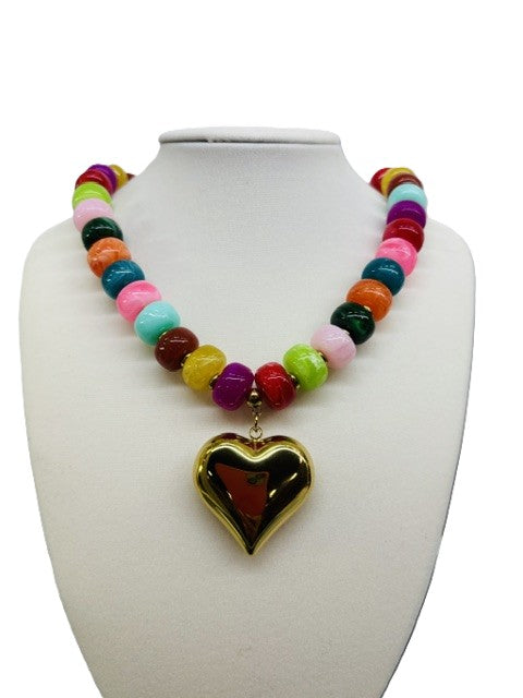 The Eye Candy Heart Charm Necklace