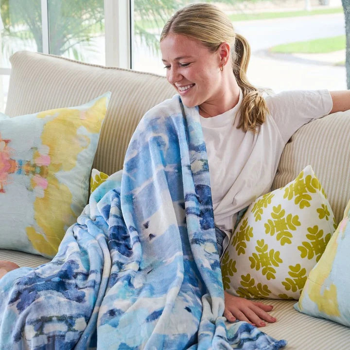 Laura Park Ocean Breeze Fleece Blanket
