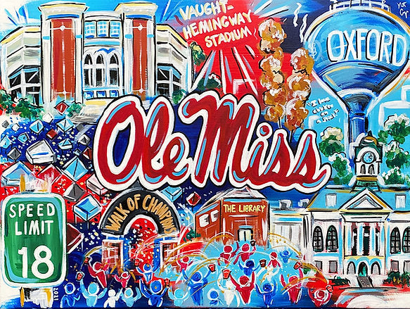 Nat Coop Ole Miss Art Print